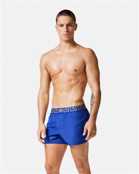 versace greca border swim shorts|versace bathing suit shorts.